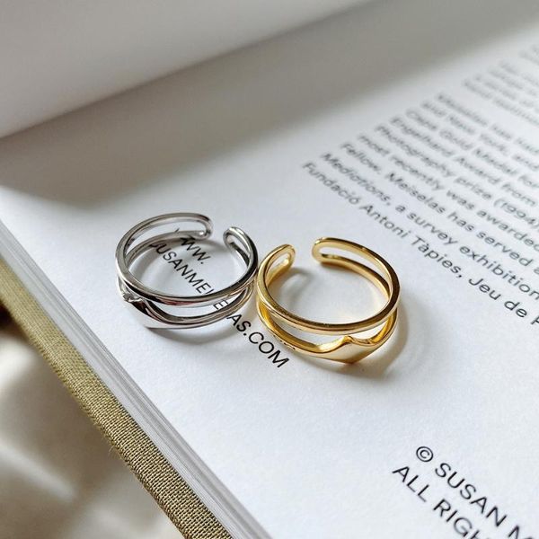cluster rings european celi french style korean jewelry 925 sterling silver ring fashion shaped double, Golden;silver
cluster rings european celi french style korean jewelry 925 sterling silver ring fashion shaped double, Golden;silver