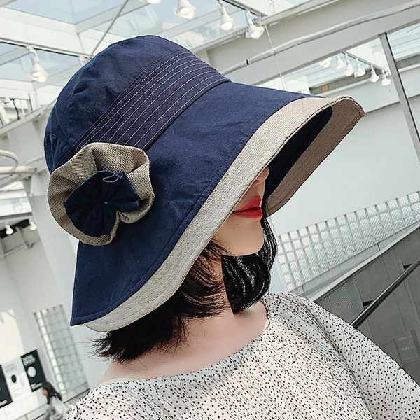 sun hat female summer korean version of the tide flower wild foldable fisherman hats sunscreen beach holiday wide brim, Blue;gray
sun hat female summer korean version of the tide flower wild foldable fisherman hats sunscreen beach holiday wide brim, Blue;gray
