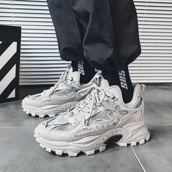 casual sneakers men chunky luxury brand thick sole shoes non-slip 2022 fashion street summer sport shoes, Black
casual sneakers men chunky luxury brand thick sole shoes non-slip 2022 fashion street summer sport shoes, Black