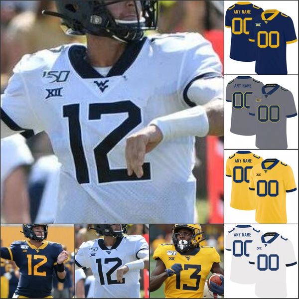 ncaa west virginia mountaineers wvu football stitched jersey 13 david sills v 7 will grier 3 trent jackson mens women youth, Black
ncaa west virginia mountaineers wvu football stitched jersey 13 david sills v 7 will grier 3 trent jackson mens women youth, Black