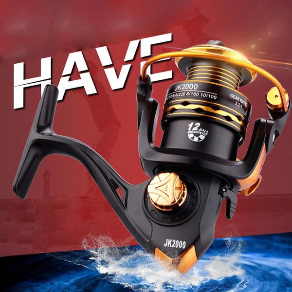 baitcasting reels jk1000-7000 fishing spinning reel all-metal spool 5.2:1/4.7:1 12 ball bearings carp metal line cup sea tackles
baitcasting reels jk1000-7000 fishing spinning reel all-metal spool 5.2:1/4.7:1 12 ball bearings carp metal line cup sea tackles