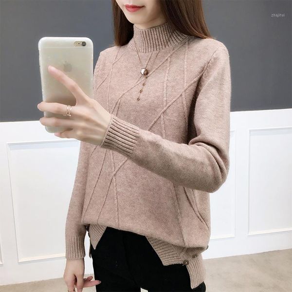 women's sweaters 2021 simple sweater women autumn winter loose casual solid korean fashion long-sleeved pullover knitwear female z583, White;black
women's sweaters 2021 simple sweater women autumn winter loose casual solid korean fashion long-sleeved pullover knitwear female z583, White;black