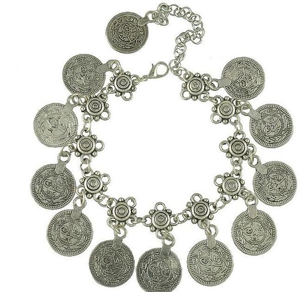 2021 new european and american jewelry retro style metal tassel coin anklets, Red;blue
2021 new european and american jewelry retro style metal tassel coin anklets, Red;blue