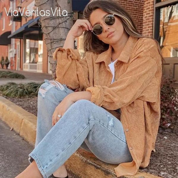 spring autumn korean fashion ladies brown khaki corduroy shirts casual turn down collar blouse chic jackets mujer de moda women's, Black;brown
spring autumn korean fashion ladies brown khaki corduroy shirts casual turn down collar blouse chic jackets mujer de moda women's, Black;brown
