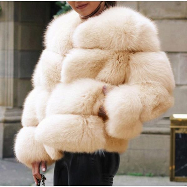 women's fur & faux women winter fluffy coats fashion pink coat elegant thick warm outerwear fake jacket chaquetas mujer, Black
women's fur & faux women winter fluffy coats fashion pink coat elegant thick warm outerwear fake jacket chaquetas mujer, Black