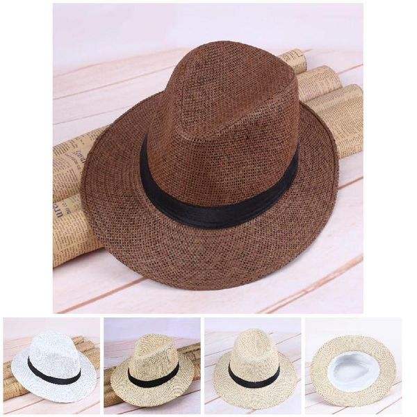 men straw panama hat handmade cowboy cap summer beach travel sunhat hv99 outdoor hats, Black;white
men straw panama hat handmade cowboy cap summer beach travel sunhat hv99 outdoor hats, Black;white