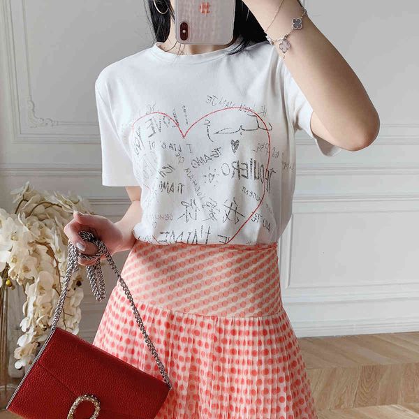 2021 autumn and winter t-shirt female cotton short-sleeved letter printing c8gw, White
2021 autumn and winter t-shirt female cotton short-sleeved letter printing c8gw, White