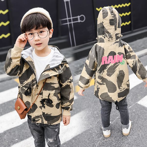 Cotton boy coat 2-9 years old Hooded trench Graffiti print coat kids spring autumn childrens outwear Camouflage Windbreaker, Green
Cotton boy coat 2-9 years old Hooded trench Graffiti print coat kids spring autumn childrens outwear Camouflage Windbreaker, Green