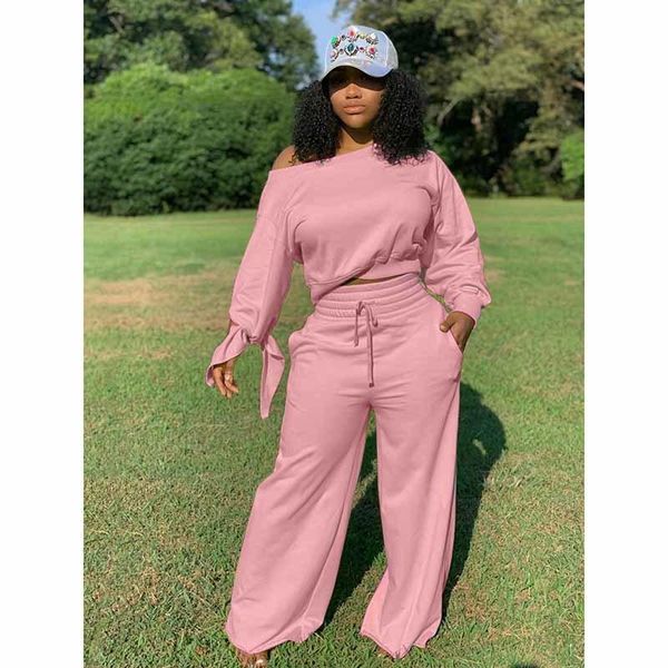 women's two piece pants winter tracksuit casual skew collar suit 2021 wide leg trouser suits women sets set female, White
women's two piece pants winter tracksuit casual skew collar suit 2021 wide leg trouser suits women sets set female, White