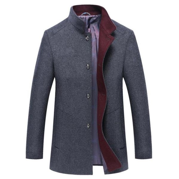 men's wool & blends jacket winter autumn mens coat business casual slim male overcoat, Black
men's wool & blends jacket winter autumn mens coat business casual slim male overcoat, Black