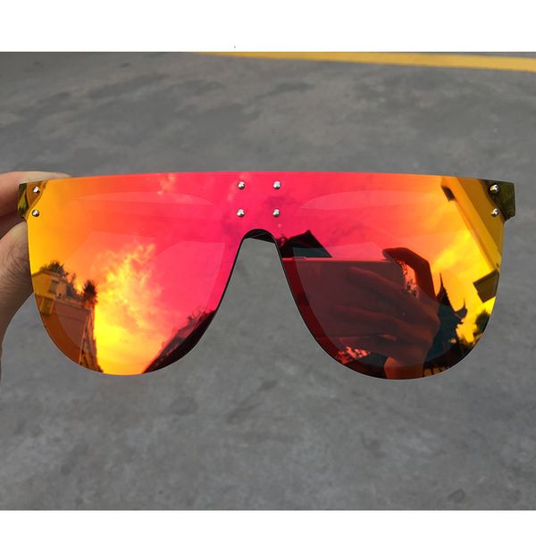 sunglasses oversized red mirror square women 2021 fashion luxury designer cute black shades big sun glasses for men uv400, White;black
sunglasses oversized red mirror square women 2021 fashion luxury designer cute black shades big sun glasses for men uv400, White;black
