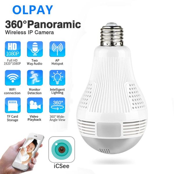 360° panoramic wifi 1080p ip camera light bulb home security video wireless cctv surveillance fisheye network cameras
360° panoramic wifi 1080p ip camera light bulb home security video wireless cctv surveillance fisheye network cameras