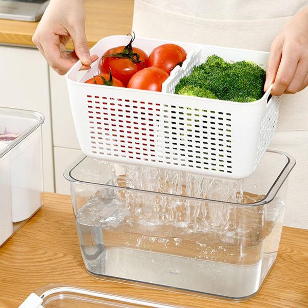 storage bottles & jars vegetable fruit container with high-capacity food-grade pet small holes design durable convenient for fridge
storage bottles & jars vegetable fruit container with high-capacity food-grade pet small holes design durable convenient for fridge