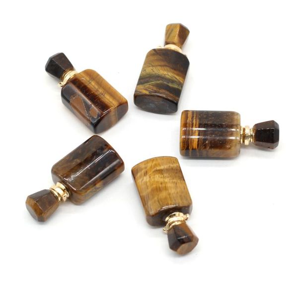 charms exquisite pendant natural tiger eye stone perfume bottle for jewelry making charm diy necklace accessorie gift 15x34mm, Bronze;silver
charms exquisite pendant natural tiger eye stone perfume bottle for jewelry making charm diy necklace accessorie gift 15x34mm, Bronze;silver