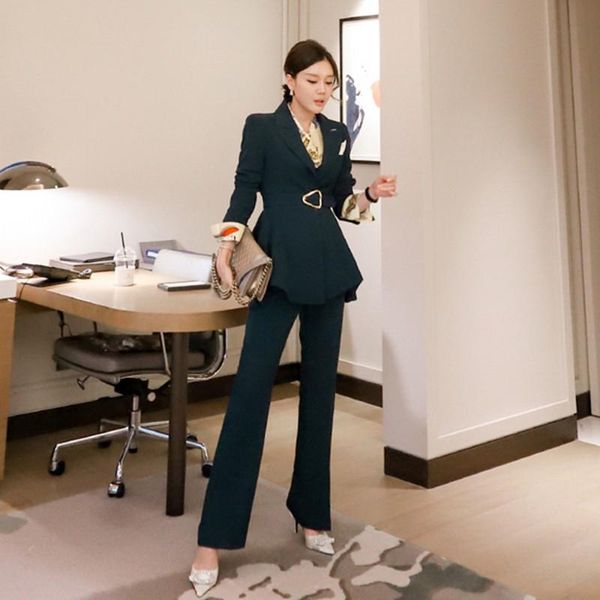 women's tracksuits fashion women blazer pant set office ladies long section slim fit jacket autumn winter female 2 piece suits with bel, Gray
women's tracksuits fashion women blazer pant set office ladies long section slim fit jacket autumn winter female 2 piece suits with bel, Gray