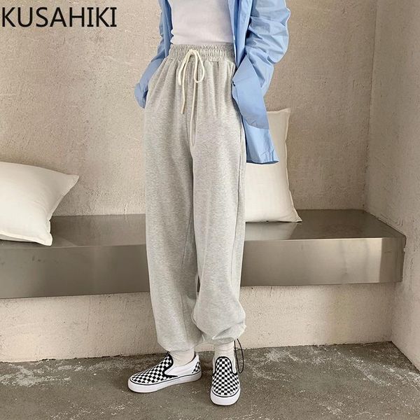spring sweatpants causal drawstring lace up stretch high waist long trousers korean solid harem pants 6e587 women's & capris, Black;white
spring sweatpants causal drawstring lace up stretch high waist long trousers korean solid harem pants 6e587 women's & capris, Black;white