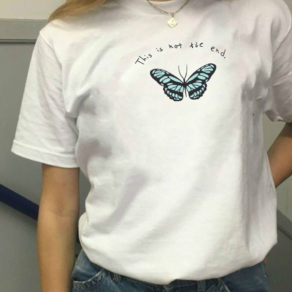 this is the end butterfly graphic tee casual funny kawaii aesthetics personality women tee t-shirt harajuku hipster girl 210518, White
this is the end butterfly graphic tee casual funny kawaii aesthetics personality women tee t-shirt harajuku hipster girl 210518, White