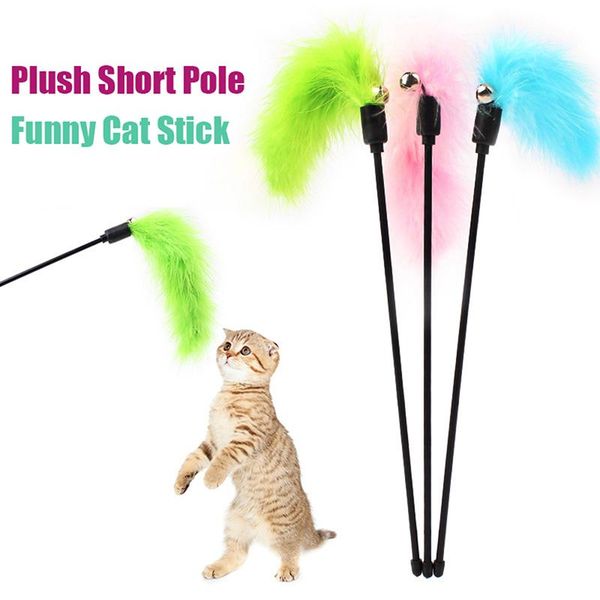 cat toys pet toy kitten teaser stick interactive wand funny feather tickler with bell stuff random color
cat toys pet toy kitten teaser stick interactive wand funny feather tickler with bell stuff random color