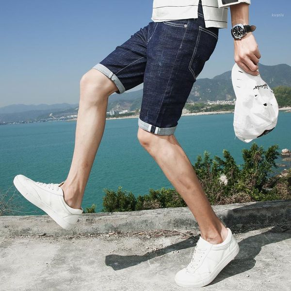 men's jeans summer thin stretch denim shorts casual straight loose capris fashion, Blue
men's jeans summer thin stretch denim shorts casual straight loose capris fashion, Blue