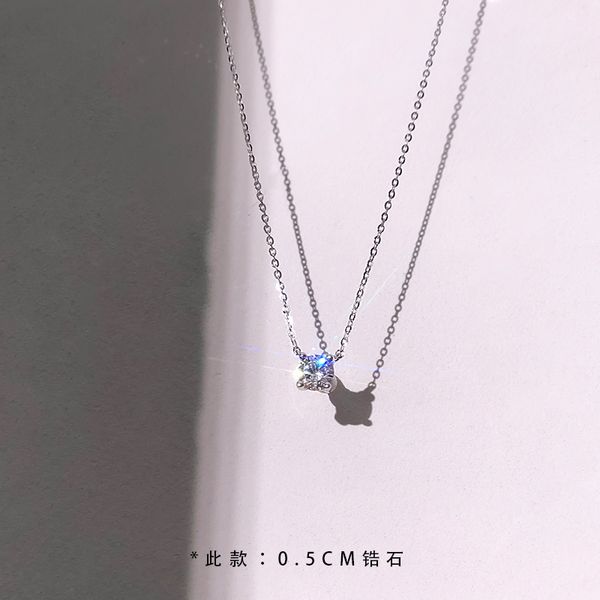 silver chunchun single diamond necklace design feeling small female collarbone light chain of luxury delicate 2021 new dust
silver chunchun single diamond necklace design feeling small female collarbone light chain of luxury delicate 2021 new dust