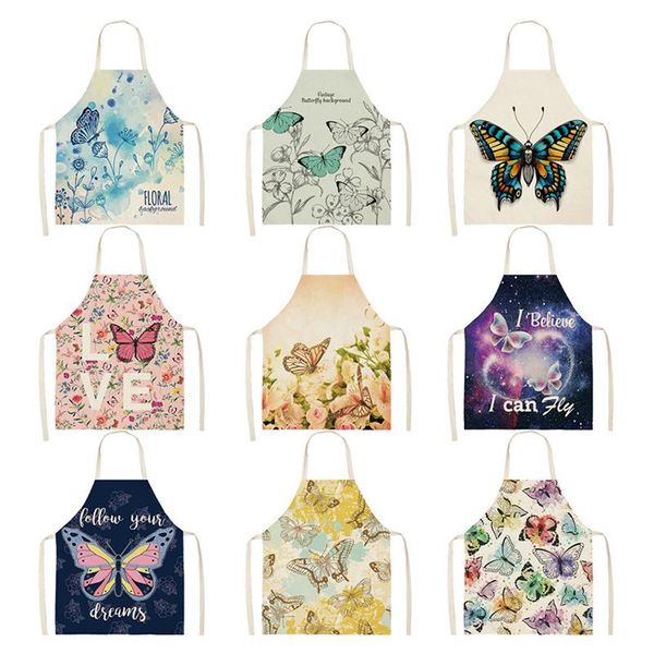 aprons cotton linen easy cleaning colorful butterflies printed waist bib women parent-child home cooking tool 66x47cm
aprons cotton linen easy cleaning colorful butterflies printed waist bib women parent-child home cooking tool 66x47cm