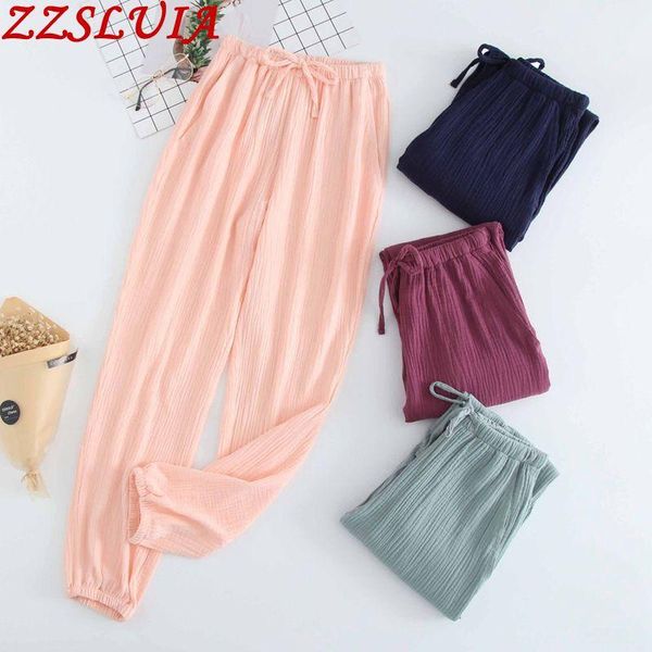 women's sleepwear lovers sleep pants cotton gauze crepe bottoms elastic waist causal long loose comfortable nightgown, Black;red
women's sleepwear lovers sleep pants cotton gauze crepe bottoms elastic waist causal long loose comfortable nightgown, Black;red