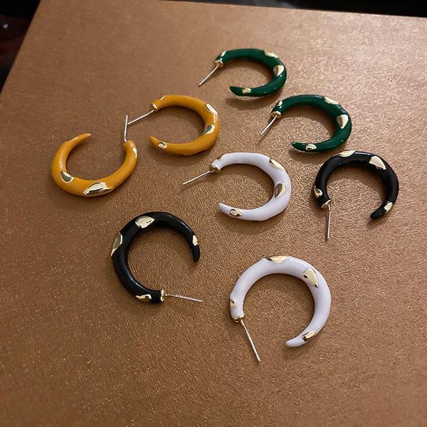 stud srcoi colorful enamel boho c shape circle earrings for women trendy geometric crescent moon shaped dripping oil studs, Golden;silver
stud srcoi colorful enamel boho c shape circle earrings for women trendy geometric crescent moon shaped dripping oil studs, Golden;silver