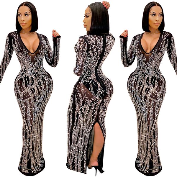 fashion v-neck women sequins dress 2022 summer women's rhinestone design dresses beautiful nightclub party tight net transparent woman, White;black
fashion v-neck women sequins dress 2022 summer women's rhinestone design dresses beautiful nightclub party tight net transparent woman, White;black
