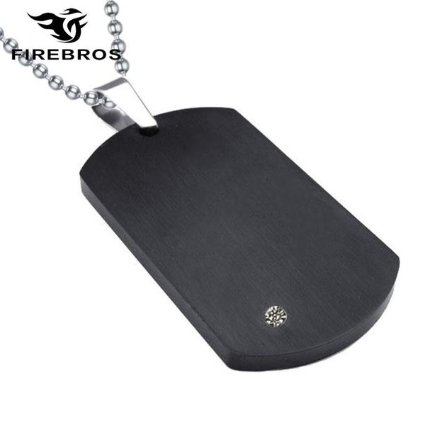 pendant necklaces firebros 2021 24" bead chain black titanium stainless steel zircon dog tag necklace men jewelry gift drop, Silver
pendant necklaces firebros 2021 24" bead chain black titanium stainless steel zircon dog tag necklace men jewelry gift drop, Silver