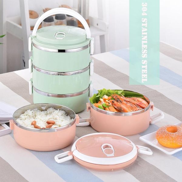 dinnerware sets 3 layers simple european style 304 stainless steel containers thermal lunch case insulated bento box portable storages
dinnerware sets 3 layers simple european style 304 stainless steel containers thermal lunch case insulated bento box portable storages