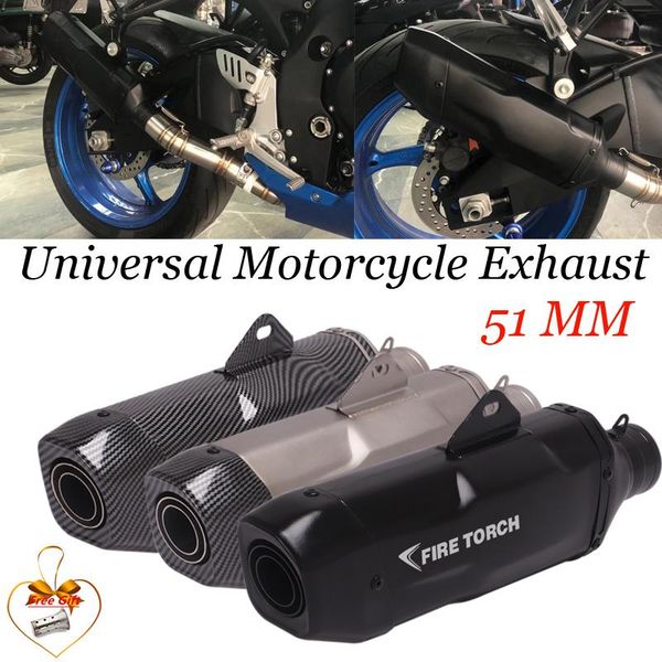 51mm universal motorcycle exhaust pipe modified fire torch muffler db killer for ninja400 zx-10r cb400 r1 r6 system
51mm universal motorcycle exhaust pipe modified fire torch muffler db killer for ninja400 zx-10r cb400 r1 r6 system