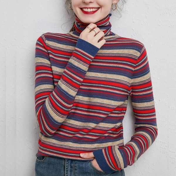 women's sweaters radinbow striped sweater turtleneck knitwear spring autumn ladies casual strreetwear pullover knitted s-xxl, White;black
women's sweaters radinbow striped sweater turtleneck knitwear spring autumn ladies casual strreetwear pullover knitted s-xxl, White;black