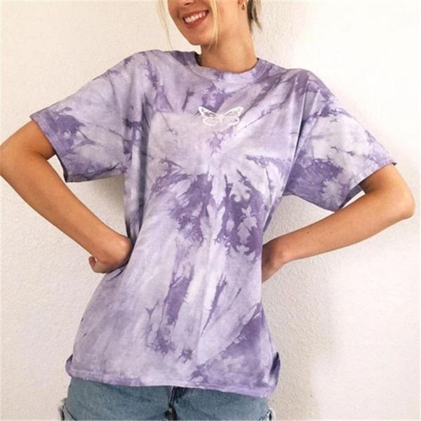 women's t-shirt butterfly print tie dye short sleeve oversized t shirt women streetwear japanese harajuku casual kawaii clothes 2021 s, White
women's t-shirt butterfly print tie dye short sleeve oversized t shirt women streetwear japanese harajuku casual kawaii clothes 2021 s, White
