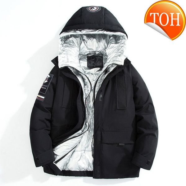 2021 winter men's white duck down jacket patchwork trendy brand casual puffer clothes thick hooded coat, Black
2021 winter men's white duck down jacket patchwork trendy brand casual puffer clothes thick hooded coat, Black