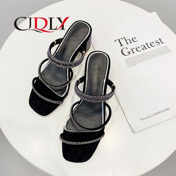 sandals cjdly 2021 wedding shoes woman pointed toe square crystal bling high heels buckle shallow sandal party pumps, Black
sandals cjdly 2021 wedding shoes woman pointed toe square crystal bling high heels buckle shallow sandal party pumps, Black