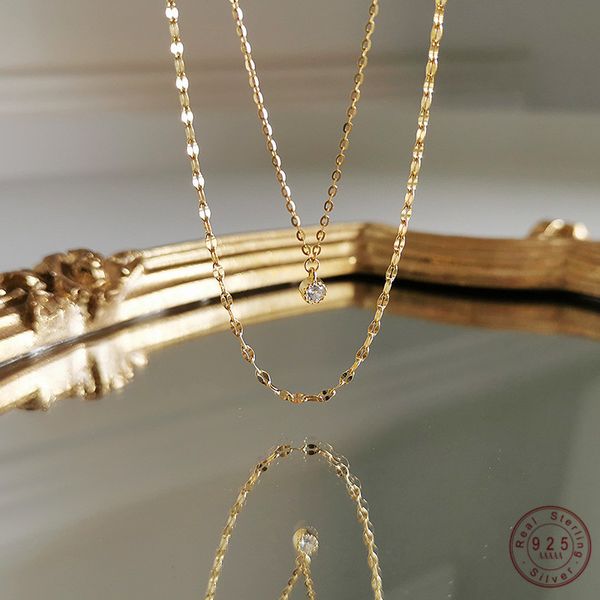 925 sterling silver french simple crystal pendant clavicle chain double necklace female classic fashion party jewelry gift
925 sterling silver french simple crystal pendant clavicle chain double necklace female classic fashion party jewelry gift