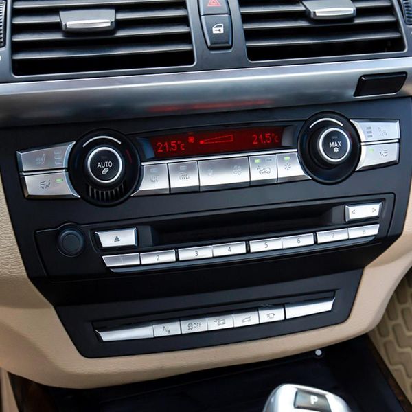 car styling chrome console air conditioning buttons sequins decoration cover stickers 26pcs for x5 x6 e70 e71 2008-2014 other interior a acc
car styling chrome console air conditioning buttons sequins decoration cover stickers 26pcs for x5 x6 e70 e71 2008-2014 other interior a acc