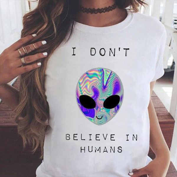 graphic alien mujer camisetas 90s women t shirt short sleeve summer casual fashion print female clothes tees, White
graphic alien mujer camisetas 90s women t shirt short sleeve summer casual fashion print female clothes tees, White