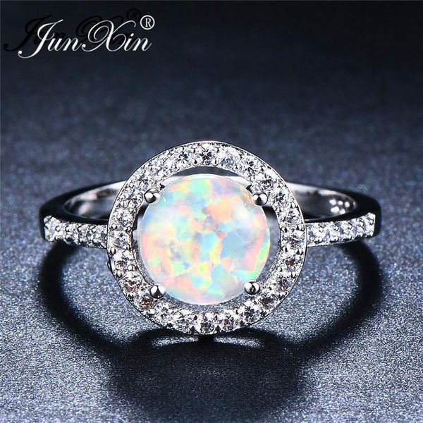 wedding rings round cut white blue fire opal birthstone for women zircon female rainbow bands silver color jewelry, Slivery;golden
wedding rings round cut white blue fire opal birthstone for women zircon female rainbow bands silver color jewelry, Slivery;golden