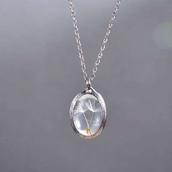 pendant necklaces vintage transparent dandelion necklace for women bronze chain female fashion jewelry gifts, Silver
pendant necklaces vintage transparent dandelion necklace for women bronze chain female fashion jewelry gifts, Silver