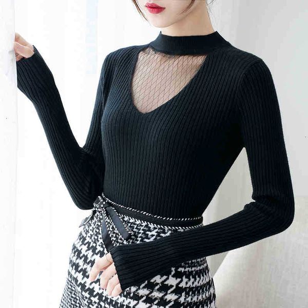 women's sweaters elegant mesh lace knit sweater women vintage autumn winter knitted turtleneck pull femme hollow out u8um, White;black
women's sweaters elegant mesh lace knit sweater women vintage autumn winter knitted turtleneck pull femme hollow out u8um, White;black