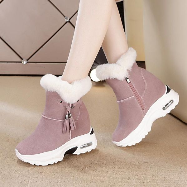 boots 9cm high heels platform women 2021 leather genuine wedges fur shoes woman ankle chunky botas snowboard, Black
boots 9cm high heels platform women 2021 leather genuine wedges fur shoes woman ankle chunky botas snowboard, Black