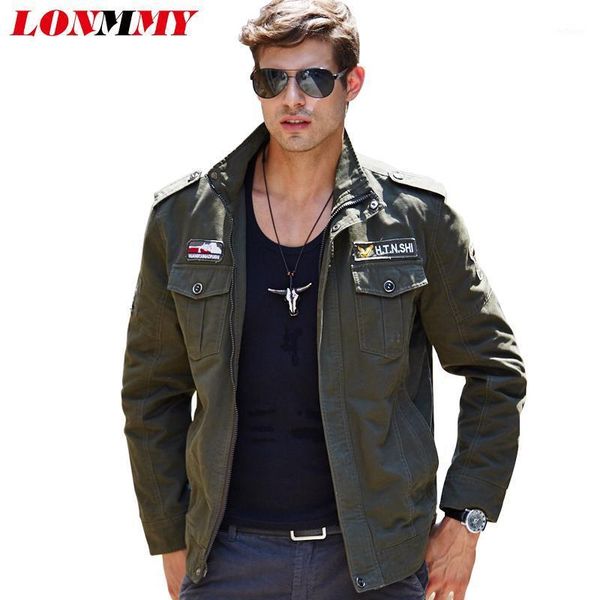 men's jackets lonmmy m-4xl 2021 winter men jacket cotton jaqueta masculina military coat mens bomber army windbreaker, Black;brown
men's jackets lonmmy m-4xl 2021 winter men jacket cotton jaqueta masculina military coat mens bomber army windbreaker, Black;brown