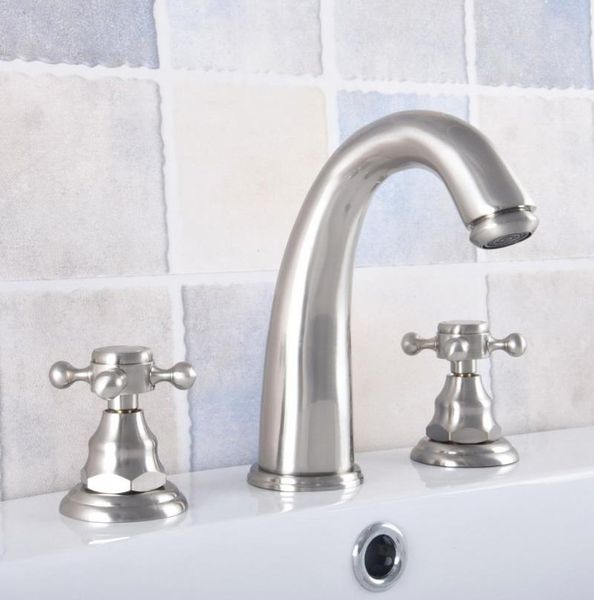 brushed nickel widespread basin faucet dual handle bathroom sink mixer tap 3 holes and cold water lavatory taps faucets
brushed nickel widespread basin faucet dual handle bathroom sink mixer tap 3 holes and cold water lavatory taps faucets