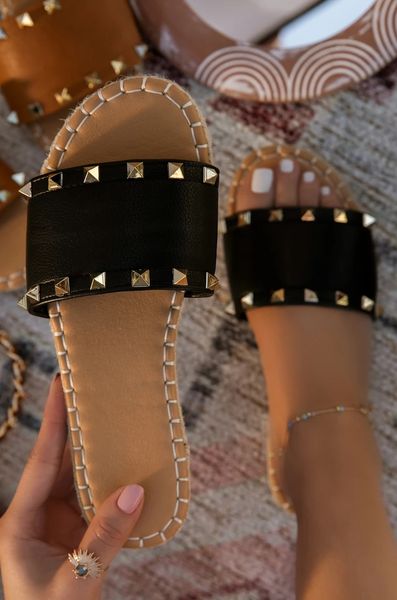 women outdoor beach slides sewing hemp insole studed rivet decoration platform flat open toe punk fashion shoes ladies summer, Black
women outdoor beach slides sewing hemp insole studed rivet decoration platform flat open toe punk fashion shoes ladies summer, Black