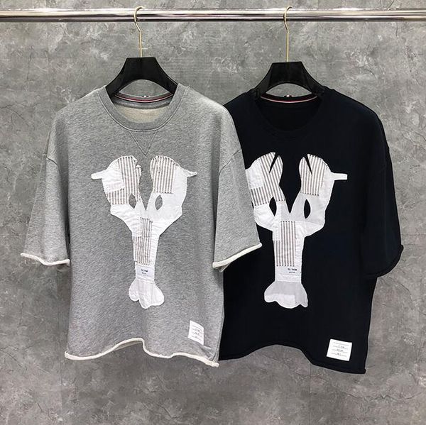 t shirt fashion tb thom brand t-shirt men patch hole loose men's clothing hip hop bat half sleeve summer o-neck cotton shirts, White;black
t shirt fashion tb thom brand t-shirt men patch hole loose men's clothing hip hop bat half sleeve summer o-neck cotton shirts, White;black