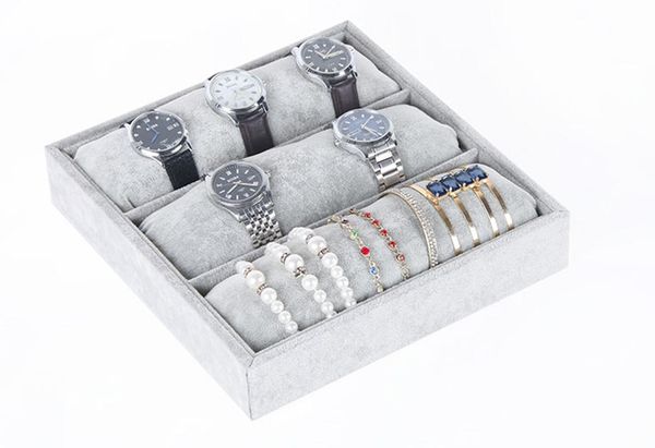 jewelry pouches, bags fashion 3 grids watches holder bracelets anklet hair-binding tray box bijoux display organizer removable long, Pink;blue
jewelry pouches, bags fashion 3 grids watches holder bracelets anklet hair-binding tray box bijoux display organizer removable long, Pink;blue
