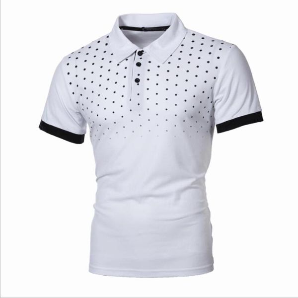 men's polos 2021 summer t-shirt simple lapel short sleeve fashion slim shirt, White;black
men's polos 2021 summer t-shirt simple lapel short sleeve fashion slim shirt, White;black