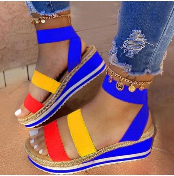 summer sandals women wedges platform ladies shoes candy color casual girls slip on strap cross plus size 2021, Black
summer sandals women wedges platform ladies shoes candy color casual girls slip on strap cross plus size 2021, Black