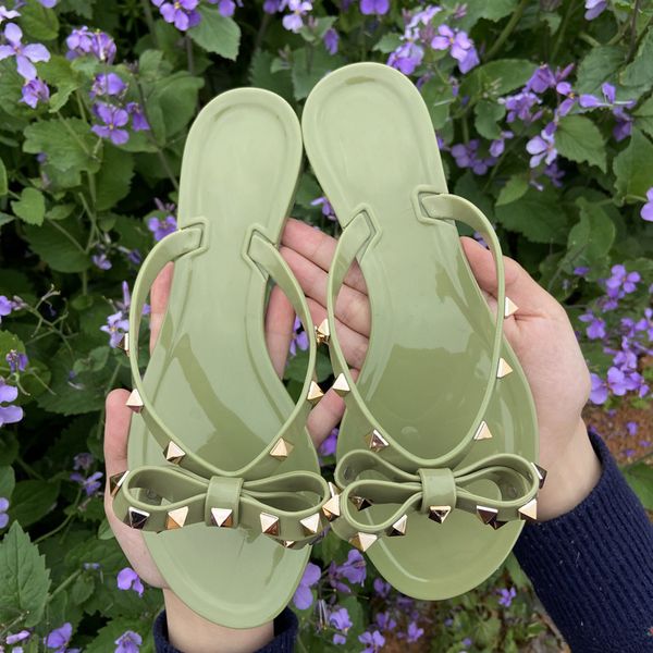 slippers bowknot rivets sandals will see beach woman flip flops jelly shoes because you slide girls flat with studs slippers bydd, Black
slippers bowknot rivets sandals will see beach woman flip flops jelly shoes because you slide girls flat with studs slippers bydd, Black